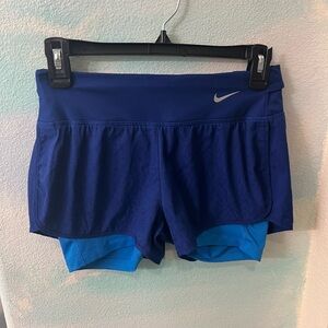 Nike Dri-Fit Blue Workout Shorts